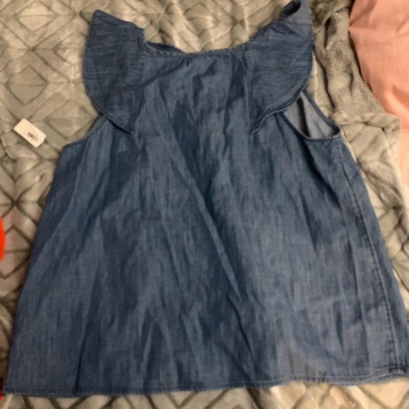 Denim Old Navy Blouse Never Worn - Picture 2 of 2